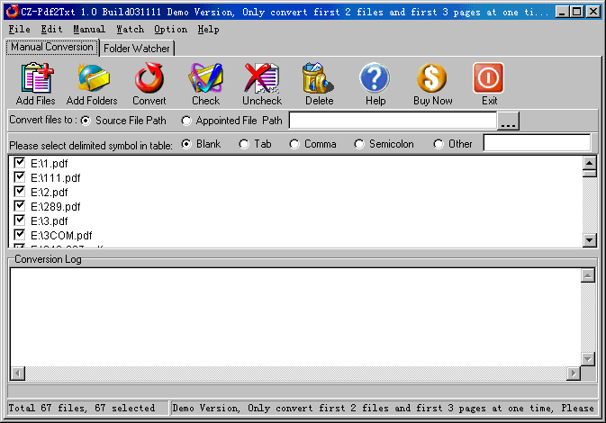 CZ-Pdf2Txt Screenshot